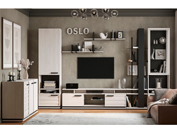 Композиции гостиной OSLO (ОСЛО) Бетон Пайн светлый - Черный