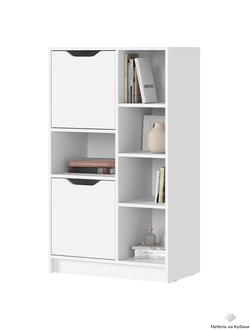 Руна СТЛ 02 Стеллаж Белый/Белый