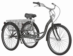 Дорожный велосипед RUSH HOUR T4 26" 6СК Серый, РАМА 17