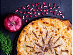 Осетинский пирог c фасолью (Къадурджын)