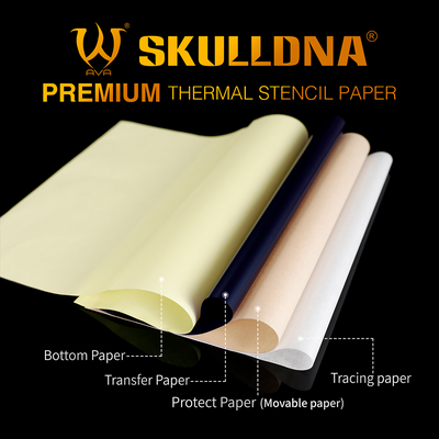 Трансферная бумага для термо перевода AVA SKULLDNA Premium Thermal Stencil Paper, 20 листов