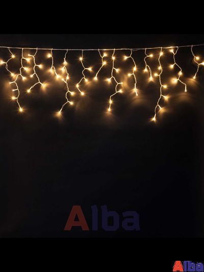 Бахрома 4,9*0.9 м БЕЛЫЙ ТЕПЛЫЙ, мерцание IP65