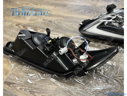 Фары Toyota Camry 40 в стиле Lexus бегающие