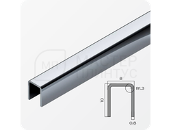П-образный разделительный профиль из нержавеющей стали NEEXY PVS96-03 MR Зеркальный