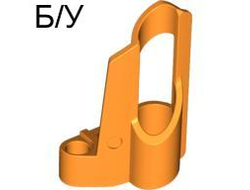 ! Б/У - Technic, Panel Fairing # 6 Small Short, Large Hole, Side B, Orange (32528 / 4157373 / 4286203) - Б/У