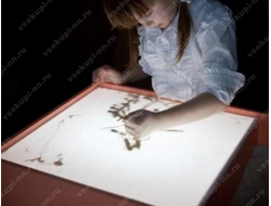 Стол для рисования песком 500х650 (с отсеком для песка, белая подсветка)