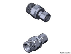 Поворотное устройство SW6 1/4bsp г.-22х1,5 ш., нерж. на подшипниках