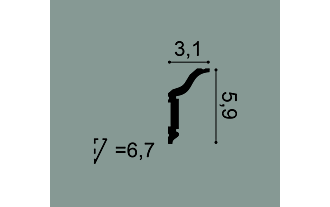 Карниз CX141 - 5,9*3,1*200см