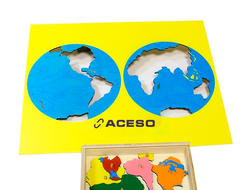 К20 Изучаем географию со сквозными картами-пазлами