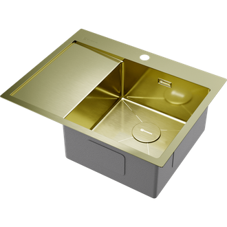 МОЙКА OMOIKIRI AKISAME 65 LG-R (4973084) СВЕТЛОЕ ЗОЛОТО