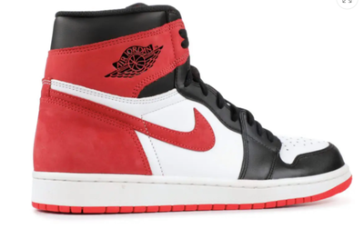 Nike Air Jordan Retro 1 Mid High (красные с черным)