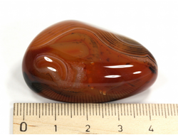 Сердолик, сардоникс, полировка, Индия (43*30*16 мм, 35 г) №28996