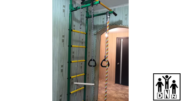 Домашний спортивный комплекс ROMANA пристенный с регулировкой зеленый