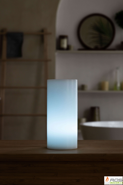 Гладкий парафиновый плафон для LED свечей - 9,2*20см