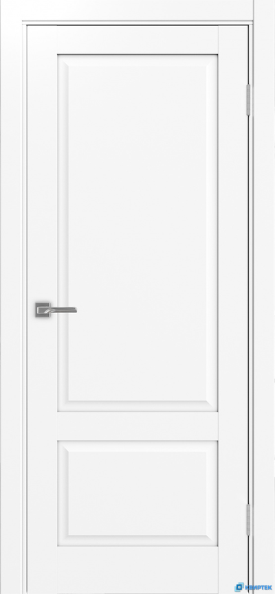 Дверь глухая царговая экошпон Тоскана 640.11 Белый снежный купить в Челябинске | КВИРТЕК