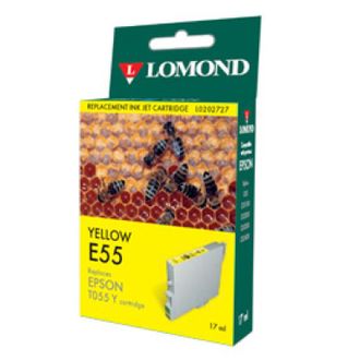 Картридж для принтера Epson, Lomonnd E55 Yellow, Желтый, 17мл, Водорастворимые чернила