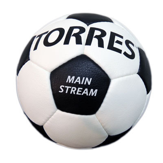 Мяч футбольный TORRES Main Stream цв.белый-черный р.4