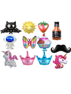 Шар с клапаном 36-41 см Мини-фигура, МИКС