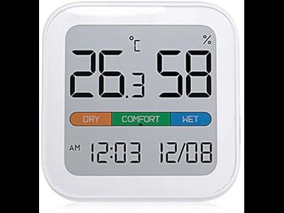 Метеостанция Xiaomi MIIIW Mute Thermometer And Hygrometer Clock S210 MW22S06