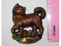 Магнит КОШКА самоцветы, арт А-19, ОПТ