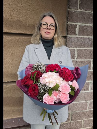 Букет с целозией