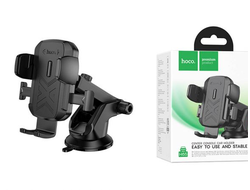 Держатель автомобильный для телефона HOCO H65 Gamble с одной кнопкой на консоль черный