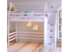 Кровать-чердак + лестница-комод