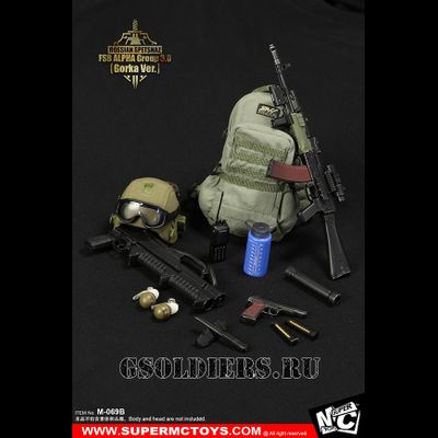 Спецназ &quot;Альфа&quot; - КОЛЛЕКЦИОННАЯ ФИГУРКА 1/6 Russian Spetsnaz - FSB Alfa Group 3.0 Gorka Ver. (M-069 B) - SUPER MC TOYS