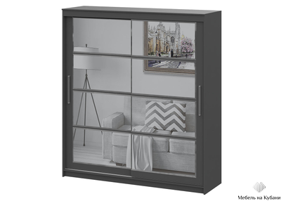 ШКП 3  Макс 2 м  Шкаф-купе Графит