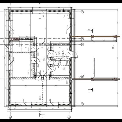 Одноэтажный дом с двумя спальнями 106.45м² + парковка с навесом 42.45 м²(S47)