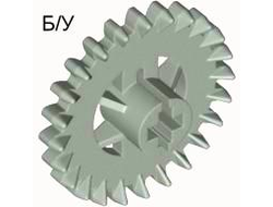 ! Б/У - Technic, Gear 24 Tooth Crown (Undetermined Type), Light Gray (3650) - Б/У