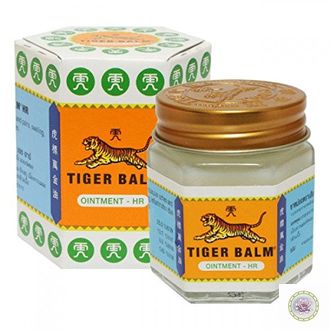 Знаменитый тайский белый тигровый бальзам Tiger balm от невралгических и суставных болей. 19,4г.