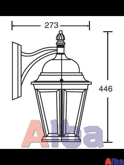 Astoria 402 2L черн Парковый светильник