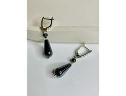 Серьги с гематитом