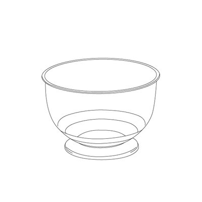 Форма фуршетная/Креманка десертная прозр. "Кристалл" б/к ПС (20 шт./уп.), 200мл