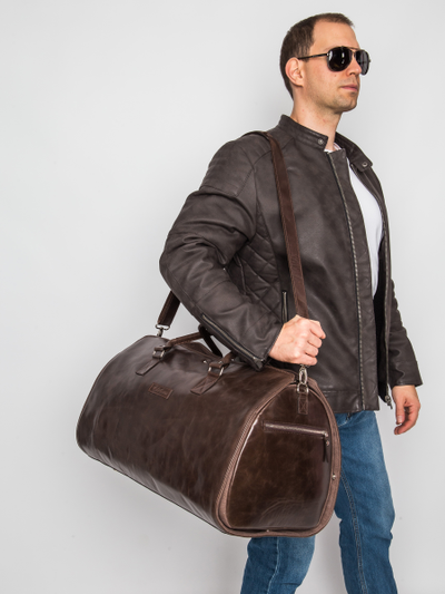 Портплед + дорожная сумка (2 в 1) Palermo Premium 
brown (арт. 4038-52)