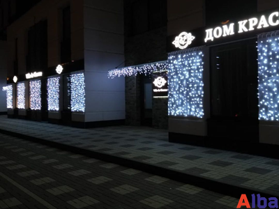 Занавес 2*1.0 м, БЕЛЫЙ ХОЛОДНЫЙ, IP65 Постоянное свечение