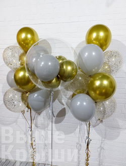 Сет "Серое золото" (21 шарик)