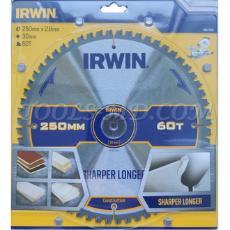 Диск пильный IRWIN IR MPP профессионал 250 x 2,8 x 30 (60 зуб.)