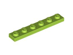 Plate 1 x 6, Lime (3666 / 4122442 / 4164029 / 4529160 / 4534665)