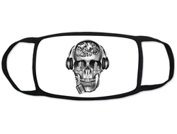 Тканевая защитная маска на лицо череп №5