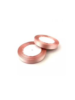 Лента атласная 12мм (135, гр. розовая), 22,9м