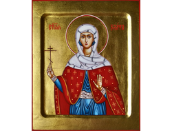 Злата (Хриса, Хрисия) Могленская, Святая великомученица. Рукописная икона.