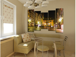 Модульная картина "Чудный городок"