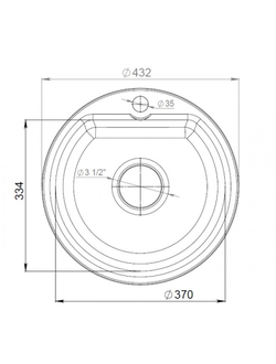 Мойка композитная GRANFEST SMART GF-SM 435 D=432 (бежевый белый песочный)