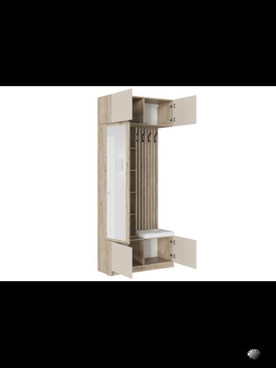 БОСТОН прихожая модульная ЛДСП  Дуб Крафт серый / Кашемир