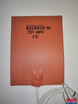Гибкая нагревающая пластина 400 Вт 220 В (152х203) (терм.90) Keenovo (3М скотч, термодатчик на 90°С)