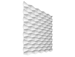 Стеновая панель Bello Deco СП17, 3D, дюрополимер, влагостойкая, под покраску, 50х50х1,5 см