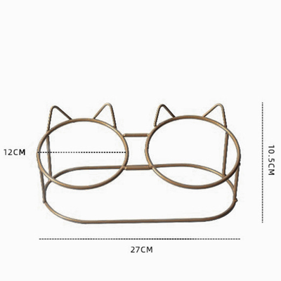 Миска двойная Kitty Faw