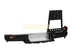 Задний силовой бампер серии Трофи на лифтованную УАЗ Буханка 2989, 3741, 3909, 2206, 3962, 3303, 39094 1965- (03.102.22)